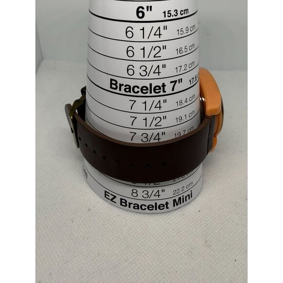 Invicta Mens Analog Watch With Orange Case & Brown Leather Band - Picture 11 of 11